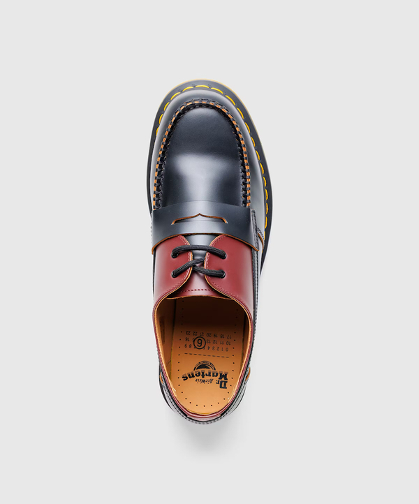 MM6 Maison Margiela x Dr. Martens Moccasin - Oxblood Red/Black