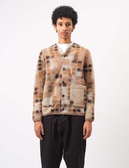 トップス AURALEE SHAGGY KNIT CARDIGAN Auralee Cotton Linen Cut Shaggy Knit Cardigan | Garmentory