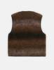 Universal Works Ombre Fleece Zip Gilet - Brown - Thumbnail 8