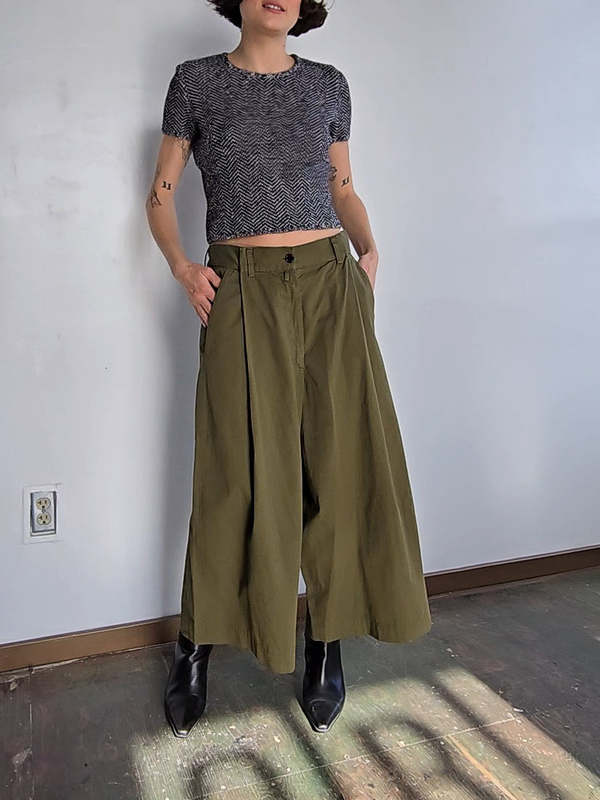 パンツ dries van noten 24ss skirt pants Dries Van Noten Solade Denim Skirt | Nordstromrack