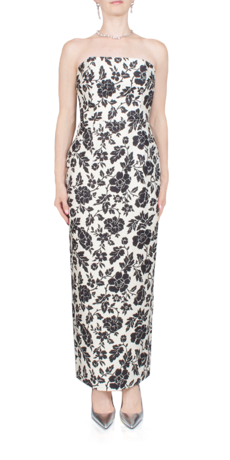 Posse Romeo Strapless Dress - Noir Bloom