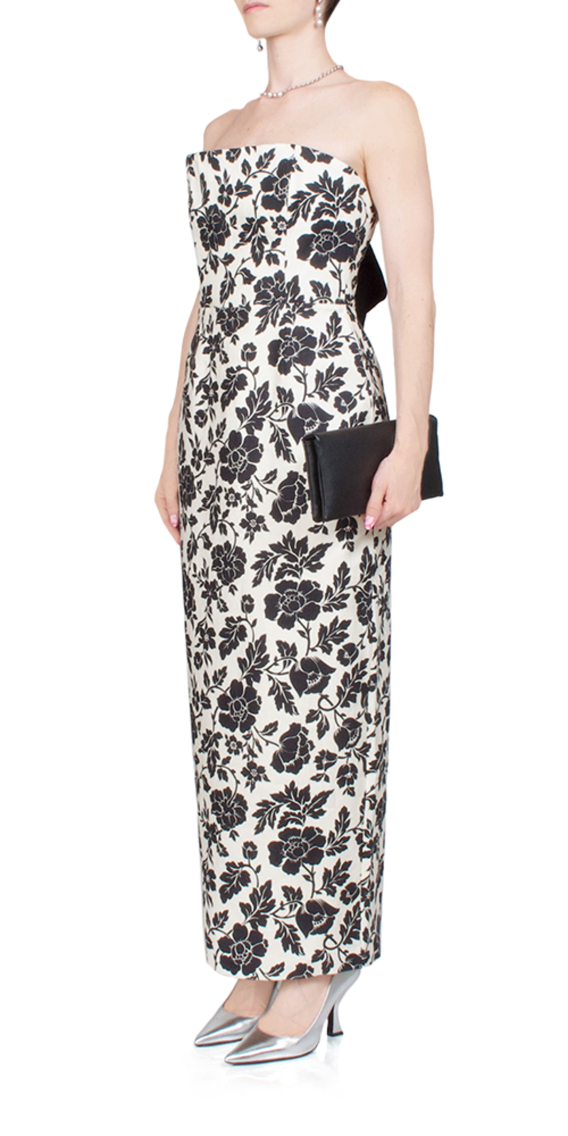 Posse Romeo Strapless Dress - Noir Bloom