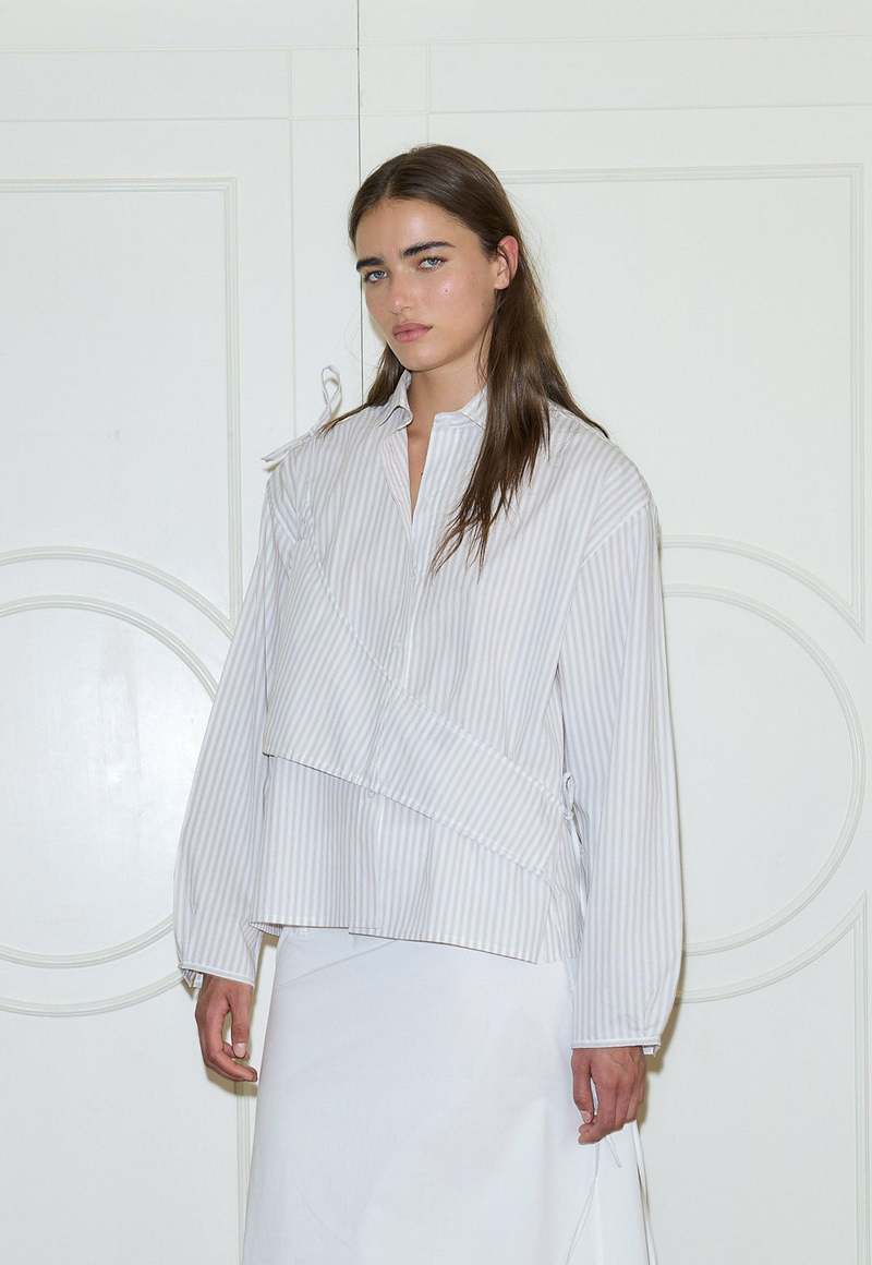 Deiji Studios Sash Shirt - Lake Stripe