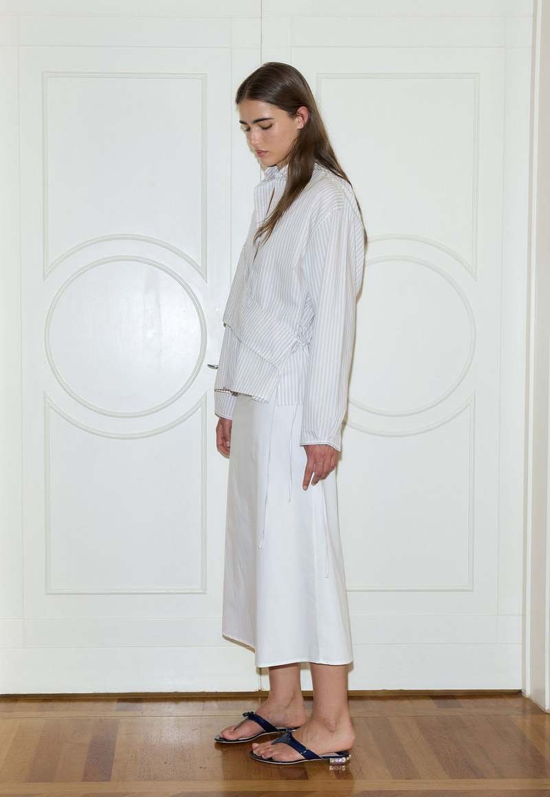 Deiji Studios Sash Shirt - Lake Stripe
