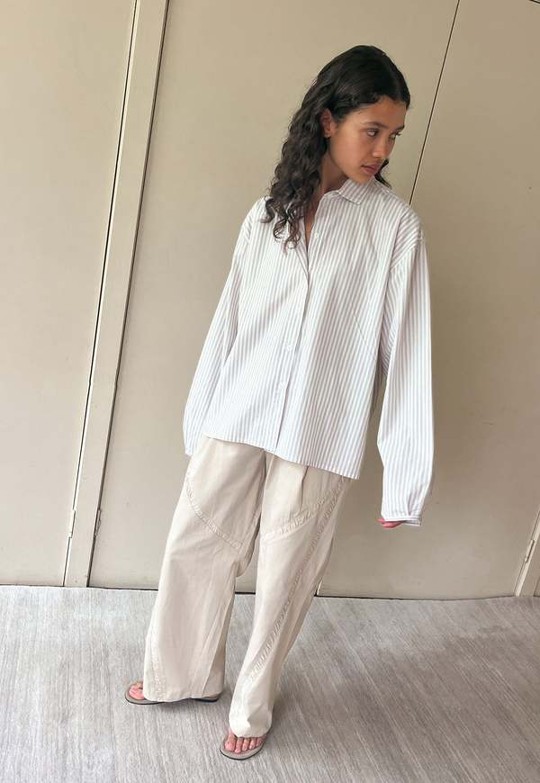 Deiji Studios Sash Shirt - Lake Stripe