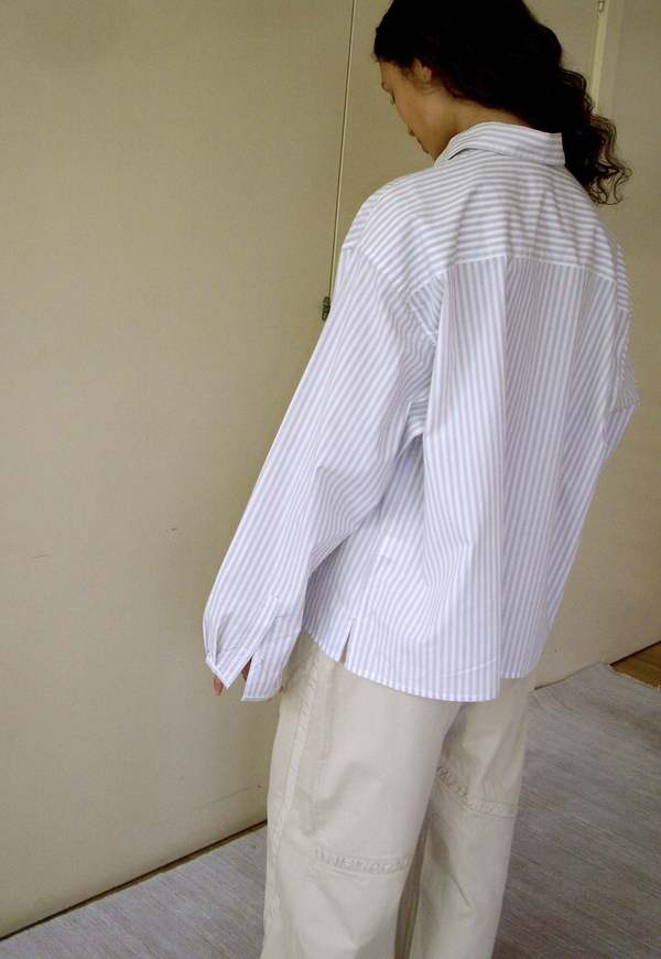 Deiji Studios Sash Shirt - Lake Stripe