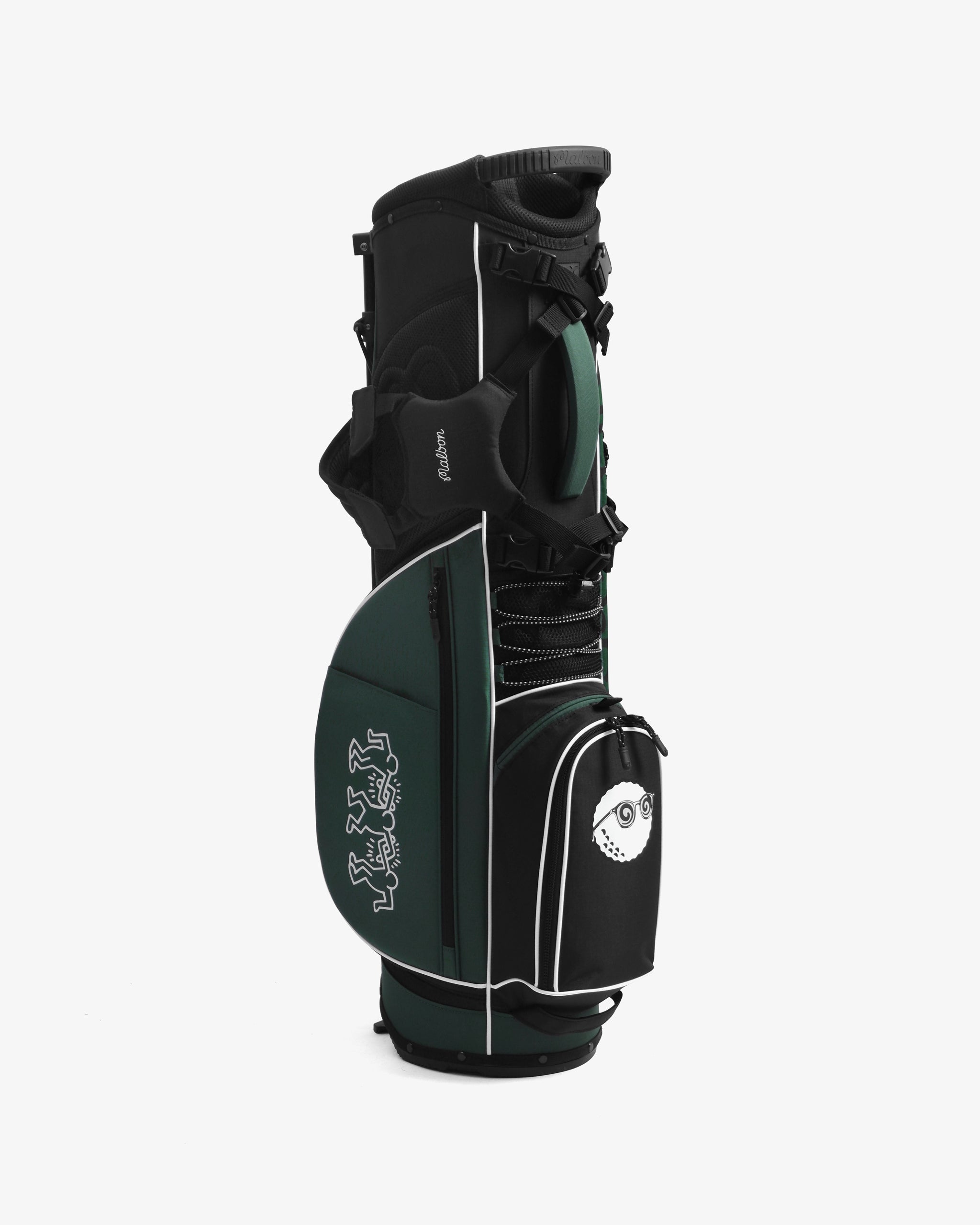 MALBON GOLF X Keith Haring Golf Bag - Black | Garmentory