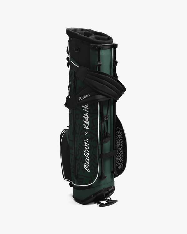MALBON GOLF X Keith Haring Golf Bag - Black | Garmentory