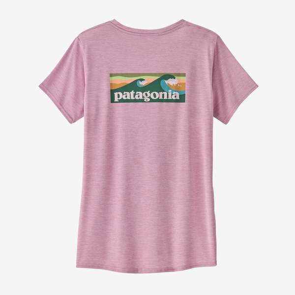Patagonia Cap Cool Daily Graphic Shirt - Boardshort Logo/Milkweed Mauve X-Dye