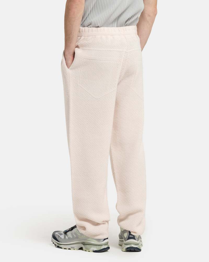 HOMME PLISSE ISSEY MIYAKE Rustic Knit Pants - Light Pink