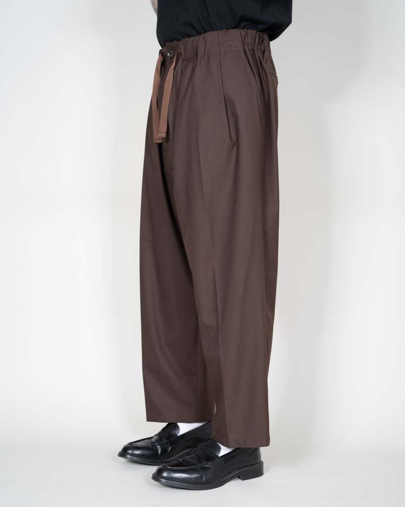 Sillage Baggy Trousers - Brown | Garmentory
