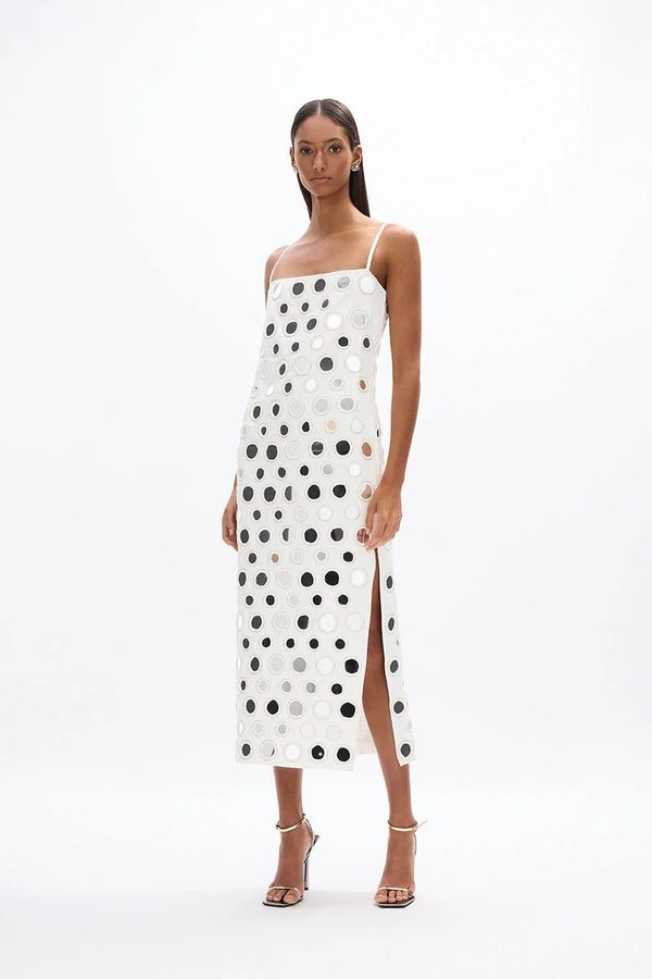 top suppliers of white short dresses b2b L'AGENCE Cori Mini Dress In White main image 0