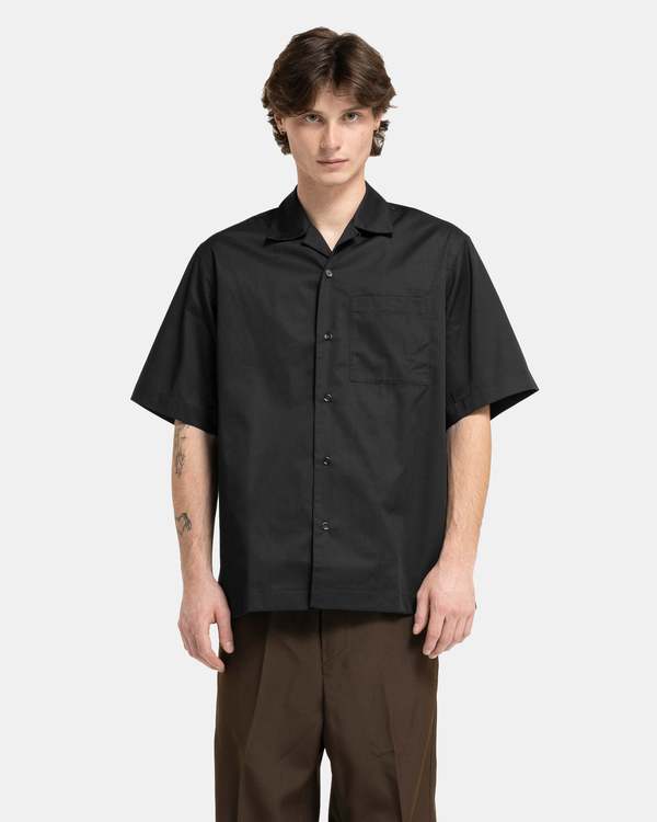 ★OAMC★ Studio Short Sleeve Shirt Black 23E28OAU56COTOA0050 Kurt-Shirt-in-Black-Scribble-
