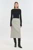 Nehera SONYK TEXTURED WOOL SKIRT - Light/Dark Grey - Thumbnail 6