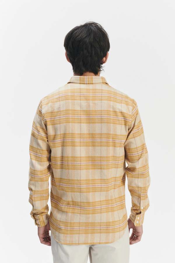 Delikatessen Feel Good Shirt - Yellow Subtle Chequered
