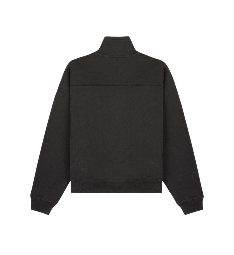 SPORTY & RICH S.R. Sport Quarter Zip - Faded Black | Garmentory