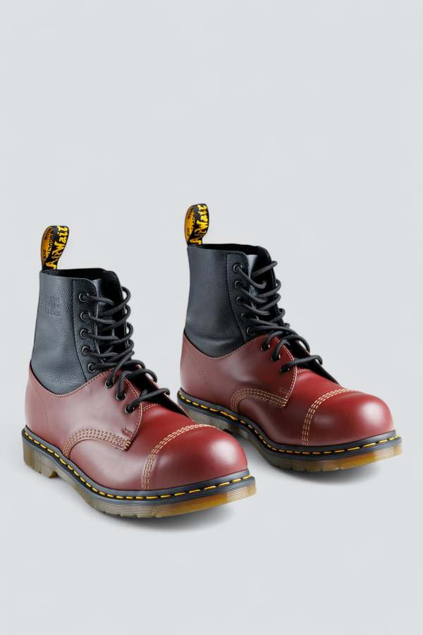 MM6 Maison Margiela 1460 Twisted and Reimagined Boot - Oxblood Red