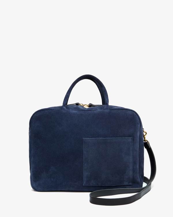 Clare Claude Bag Bright Navy Suede on Garmentory