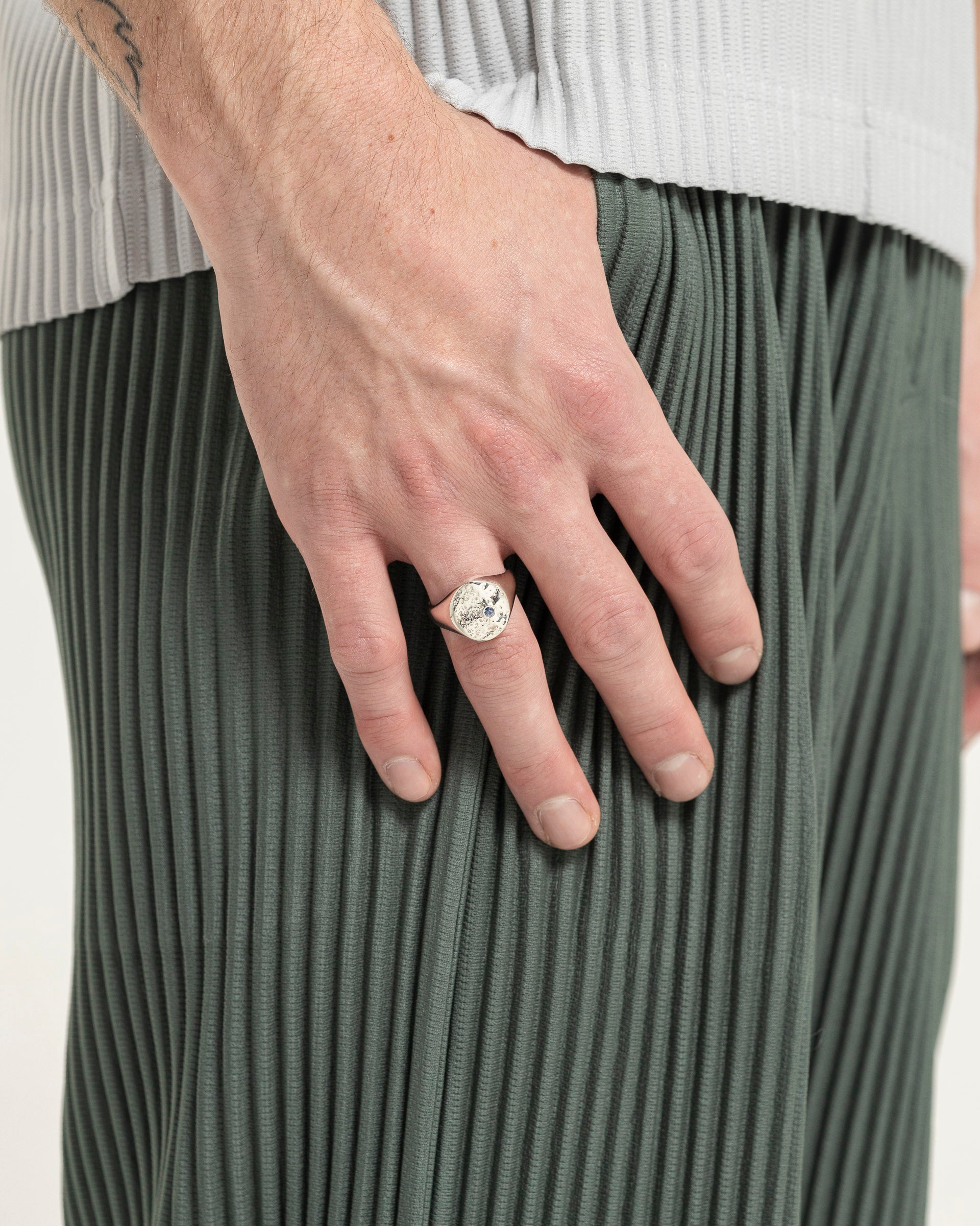 OCTI Lemon Signet Ring - Silver | Garmentory