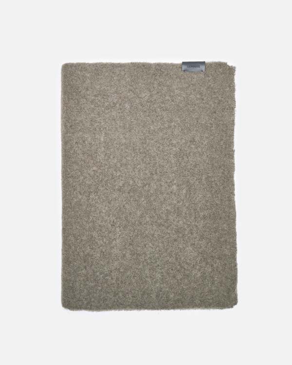 Lemaire Maxi Fluffy Scarf -Taupe Grey | Garmentory