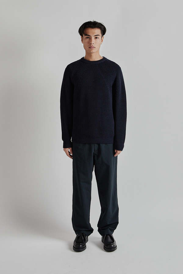 Batoner Signature Crew Neck - Navy | Garmentory