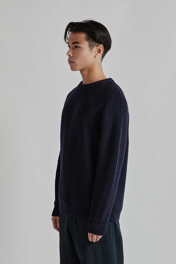 Batoner Signature Crew Neck - Navy | Garmentory