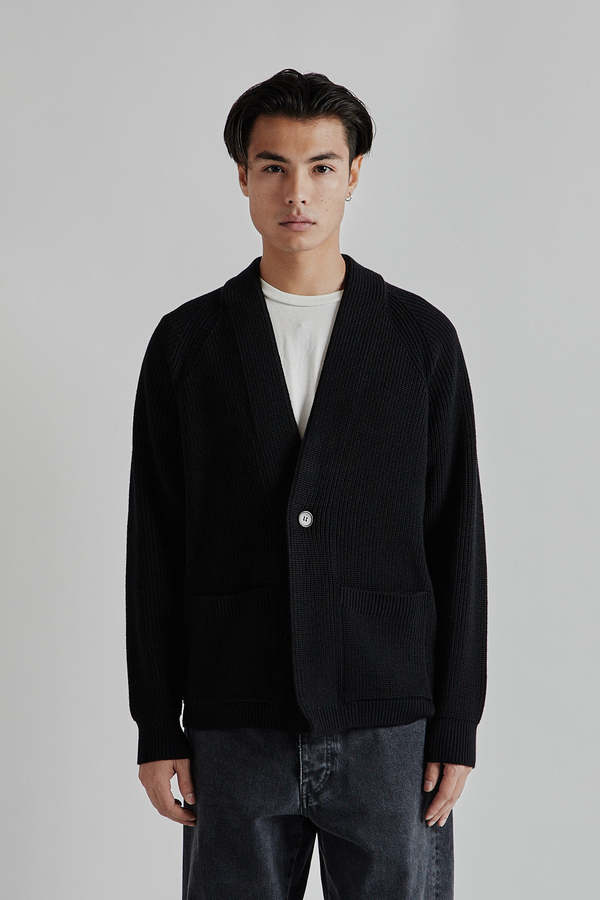 Batoner Signature Waso Cardigan - Black | Garmentory