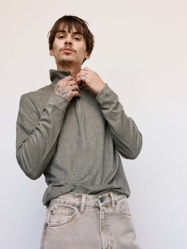 Our Legacy Everyday Frotte Delicate Funnel - Corroded Olive