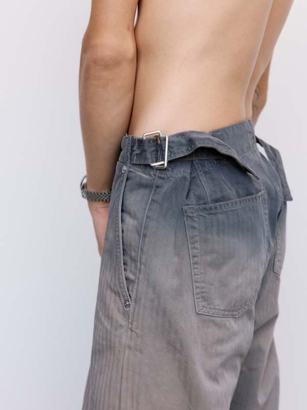 Our Legacy Herringbone Trucker Trouser - French Sun Faded | Garmentory