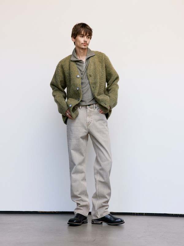 Our Legacy Tumble Wool Cardigan - Fresh Moss | Garmentory