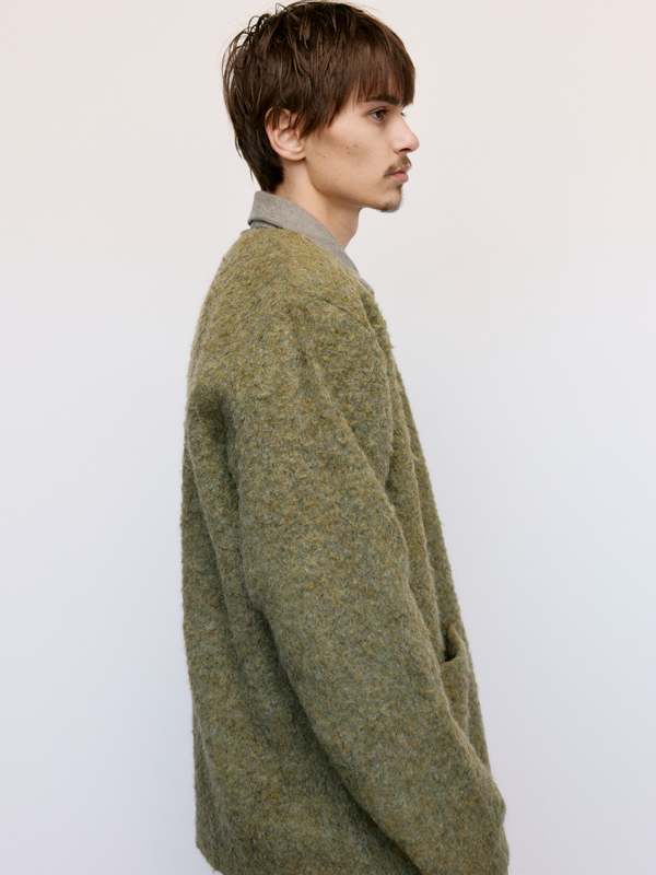 Our Legacy Tumble Wool Cardigan - Fresh Moss | Garmentory