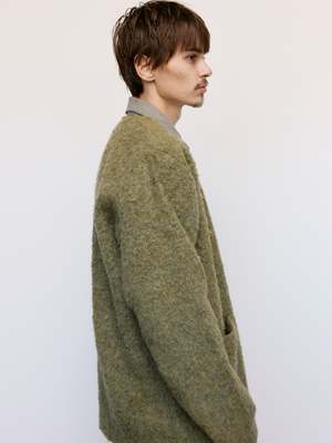 Our Legacy Tumble Wool Cardigan - Fresh Moss | Garmentory