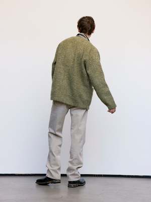 Our Legacy Tumble Wool Cardigan - Fresh Moss | Garmentory