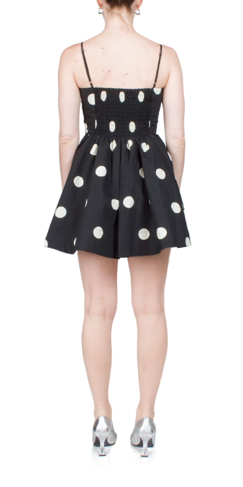 【LOULOUSEOUL】Polka Dot Silk Dress ミニワンピース Gucci polka-dot one-shoulder Minidress | Neutrals | FARFETCH