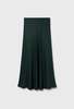 Silk Laundry Long Bias Cut Skirt - Scarab - Thumbnail 2