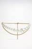 ROWEN ROSE Asymmetric Pearl Chain Belt - Gold/White - Thumbnail 1