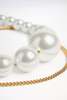 ROWEN ROSE Asymmetric Pearl Chain Belt - Gold/White - Thumbnail 6