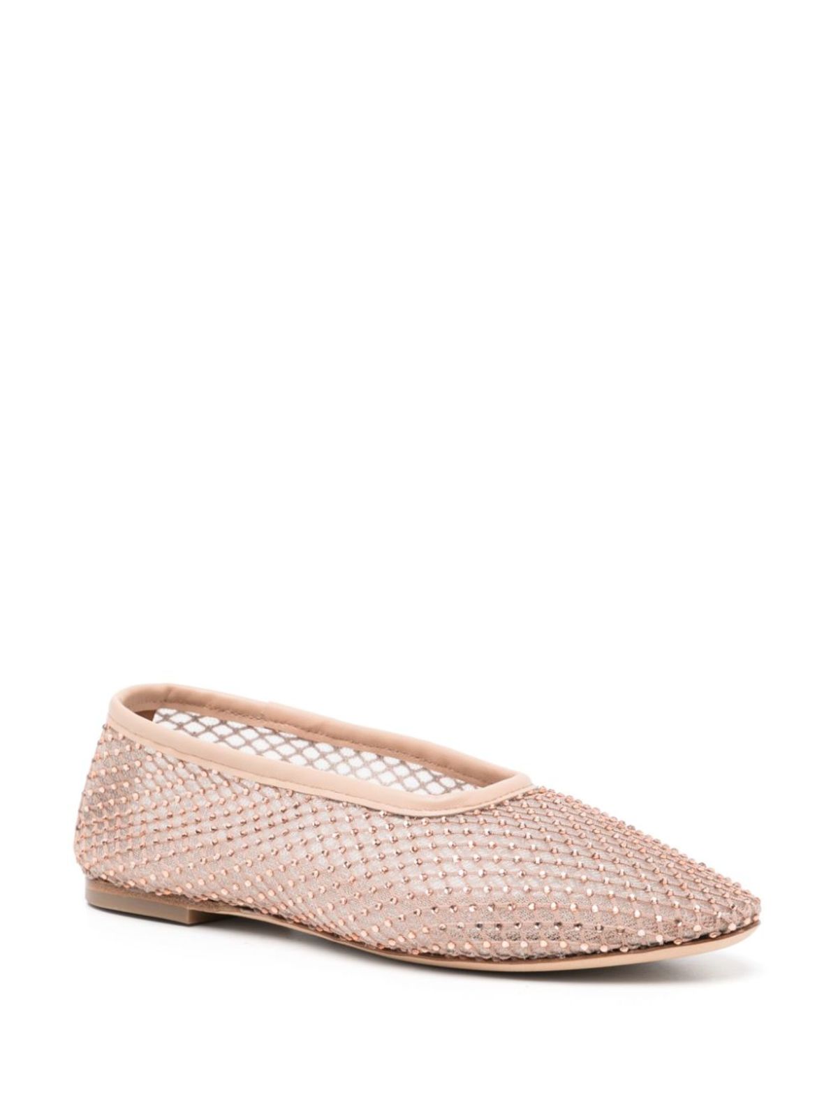 【新品・未使用】STAUD FLUFF BALLET FLAT Staud Alba Ballet Flat - Champagne Crystal Mesh | Garmentory