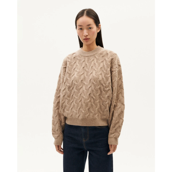 Thinking MU Carmen Braided Wool Sweater | Garmentory