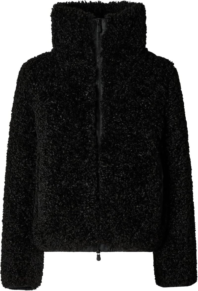 Save the Duck Kennie Faux Fur Coat - Black