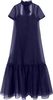 Staud Calluna Organza Floor Length Dress - Navy - Thumbnail 1