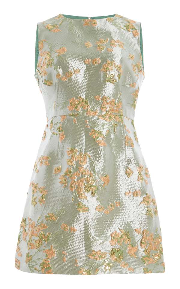 Staud Garden Sleeveless Mini Dress - Metallic Bloom | Garmentory