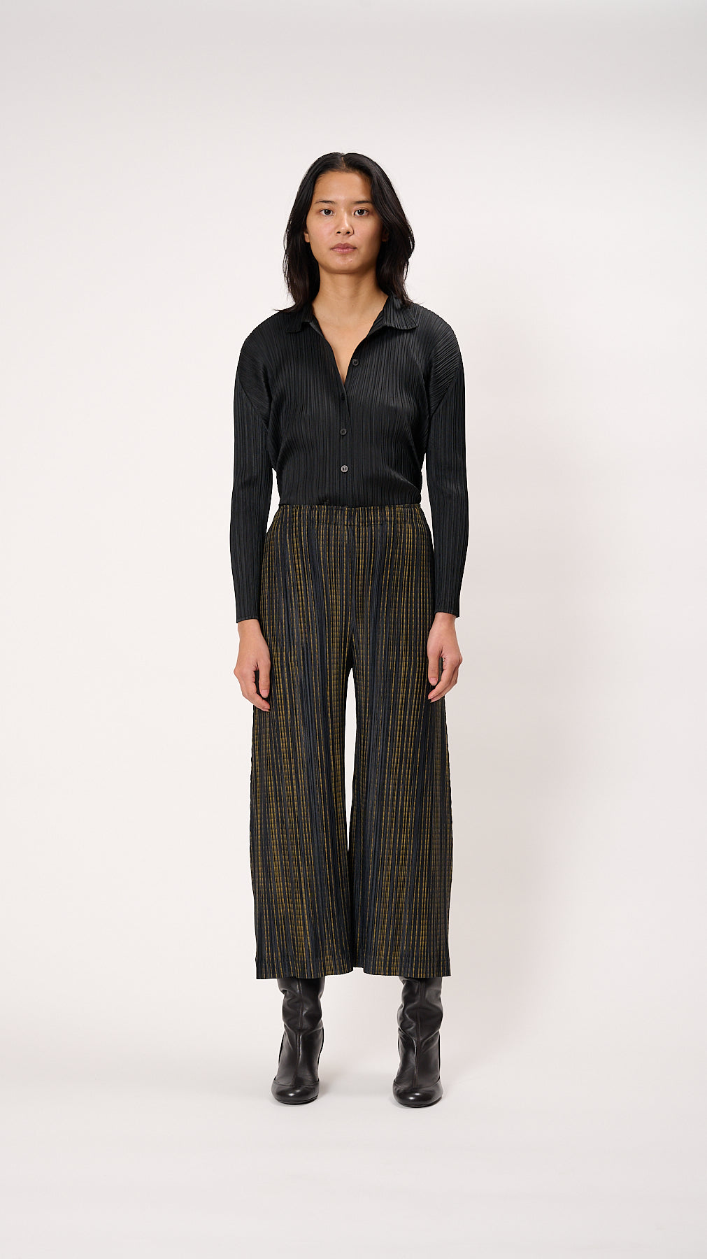 プリーツプリーズ 　パンツ　METEOR SHOWER Pleats Please Issey Miyake Meteor Shower Wide-Leg Pants