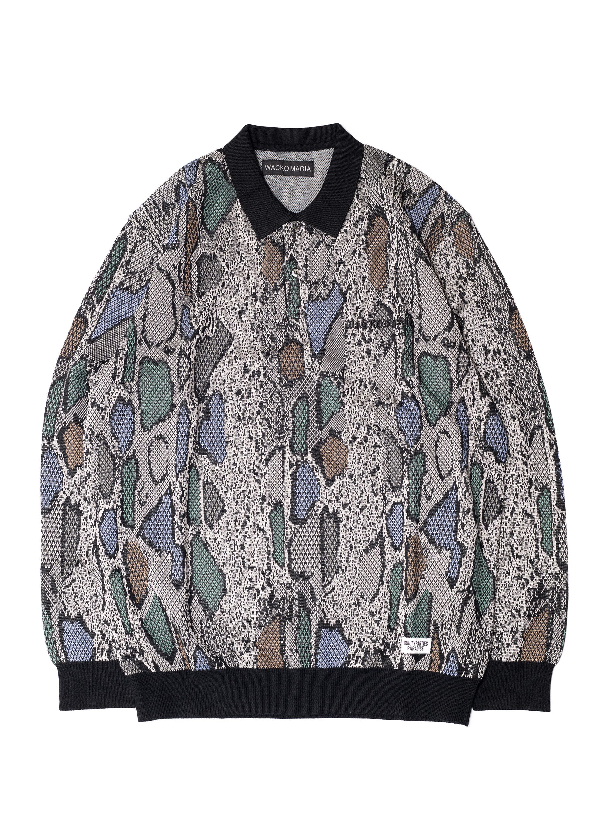 トップス WACKO MARIA 22FW PYTHON KINT POLO SHIRT WACKO-MARIA-GUILTY-PARTIES--
