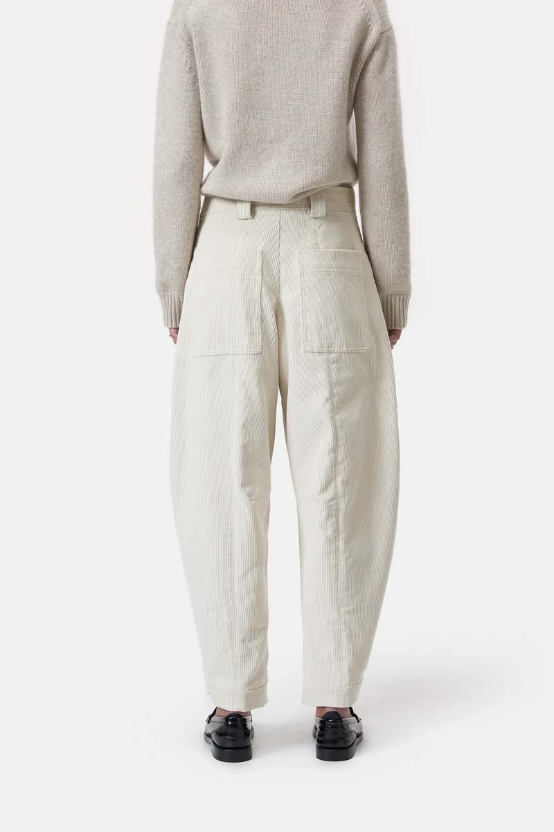 パンツ CLOSED Rhannon cotton blend trousers Beige Closed Rhannon Pants In Soft Beige