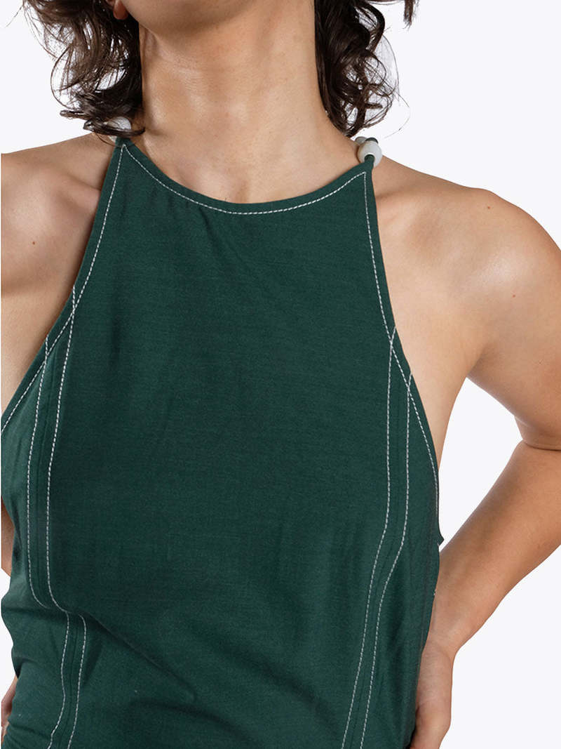 【GANNI】Drapey Melange Sleeveless Top Drapey Melange Sleeveless Top