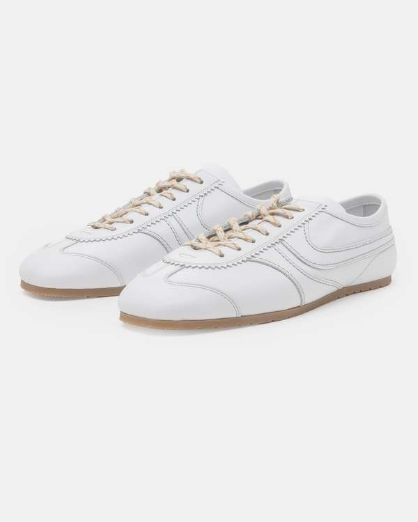 Dries Van Noten Leather Sneakers - White | Garmentory