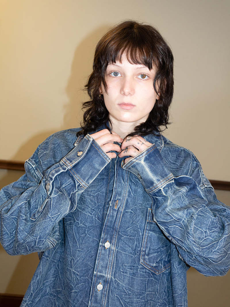 MM6 Maison Margiela Denim Overshirt | Garmentory