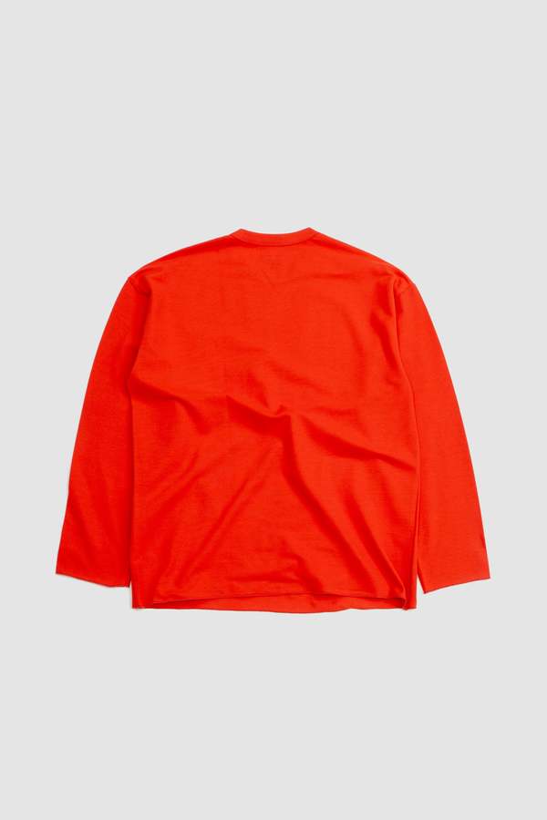 Arpenteur Marine Rachel Cotton Mesh LS T-Shirt - Orange | Garmentory