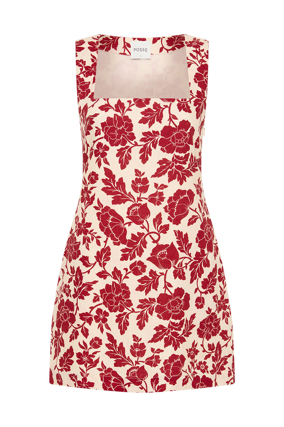 Posse Alice Mini Dress - Deep Red/Oat | Garmentory